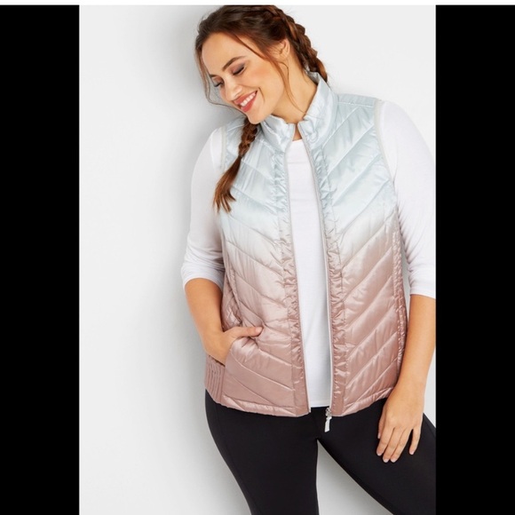 Maurices Jackets & Blazers - MAURICES Ombré Metallic Vest